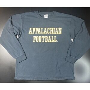 Appalachian State Mountaineers Football Long Sleeve Black Team Shirt Mens Large